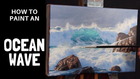 How to Paint an OCEAN WAVE