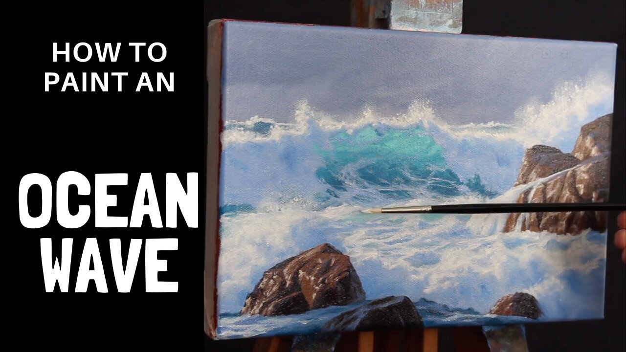 How to Paint an OCEAN WAVE