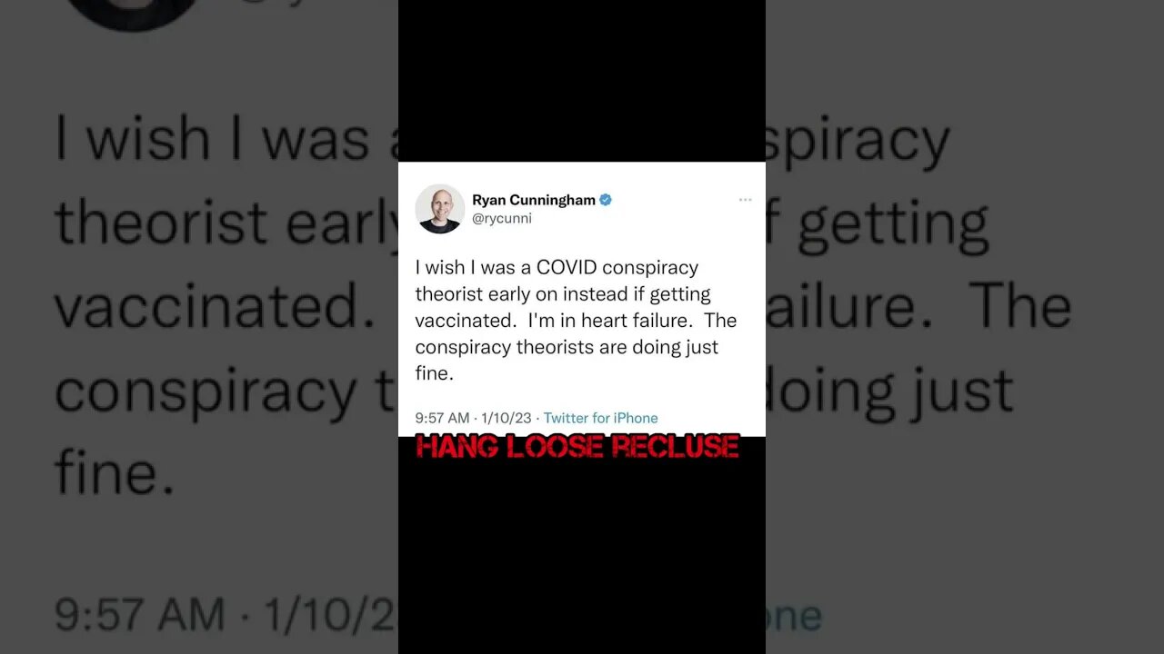 Ryan Cunningham Wishes He Got Unvaxxed For Xmas