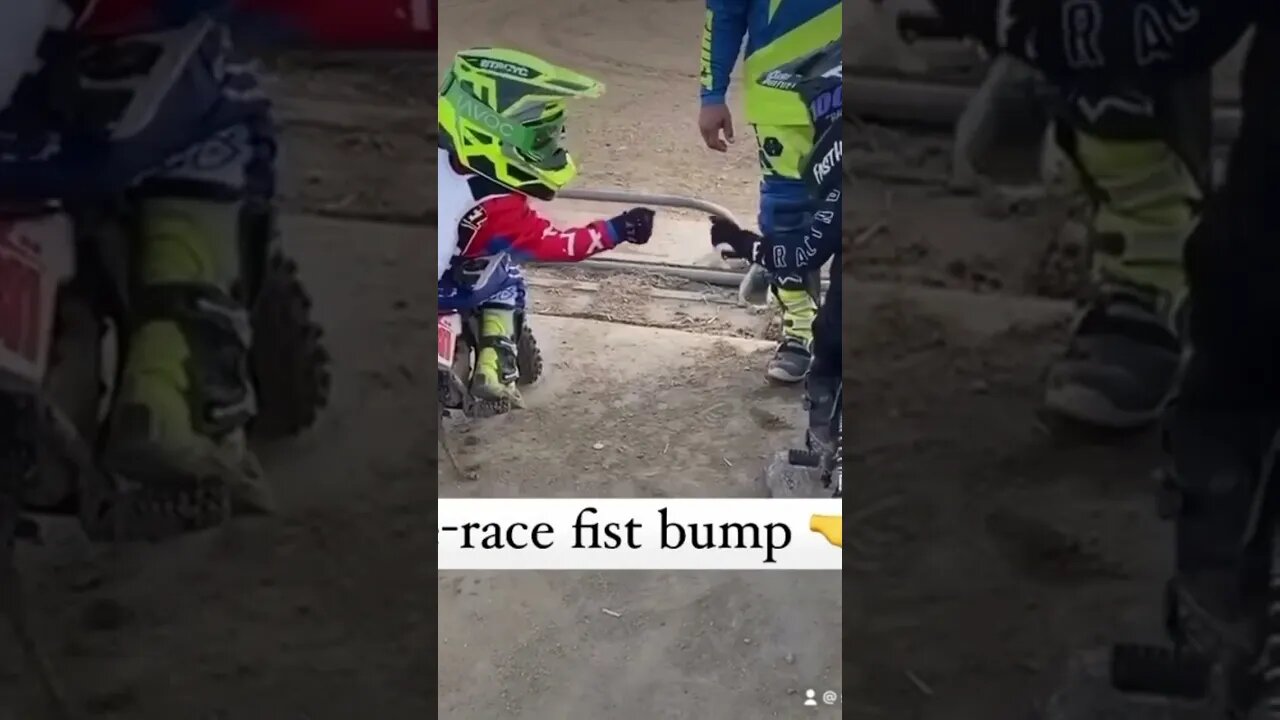 Pre-Race Fist Bump #Funny #Kids