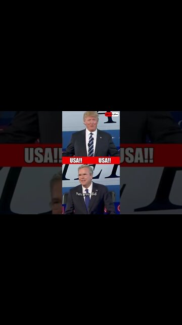 Trump to Bush: "If I wanted it, I would've gotten it." #shorts #trump #trending