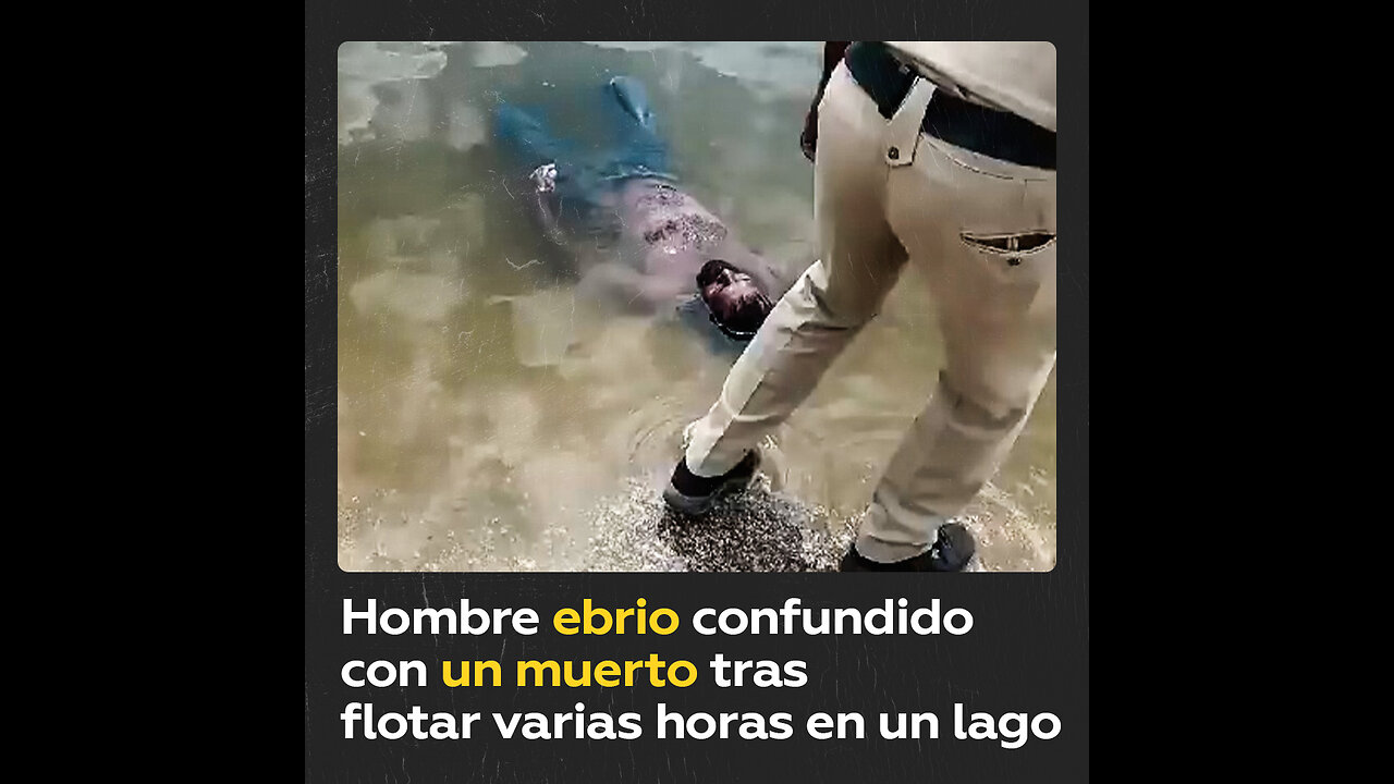 Creían que era un cadáver al permanecer inmóvil en un lago indio