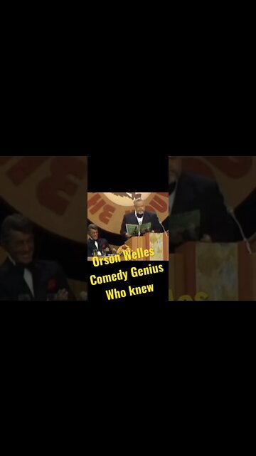 Orson Welles comedy genius…wait till you see this!!!