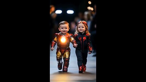 Iron man thore and spiderman are walking on track