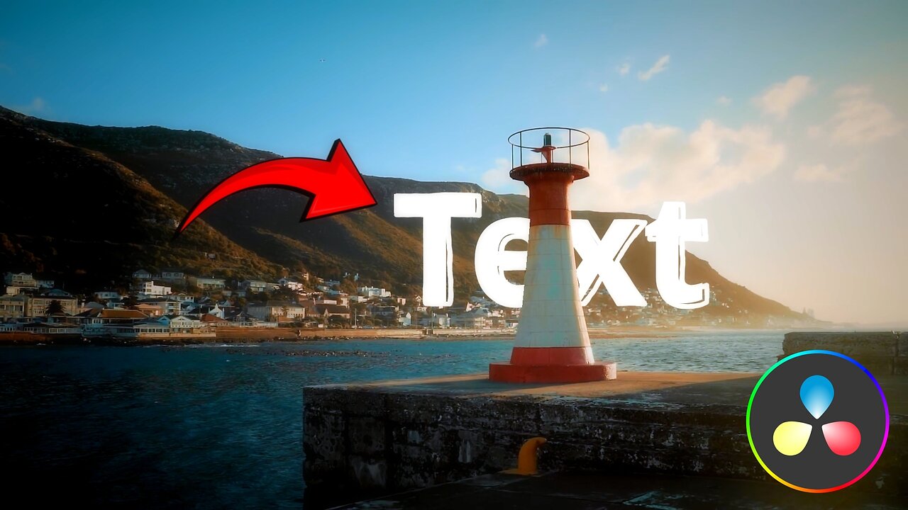 How to add Text Behind objects l Davinci Resolve 19