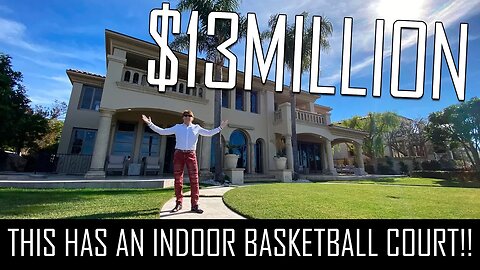 CRAZY $13MILLION MANSION WITH AN INDOOR BASKETBALL COURT!!