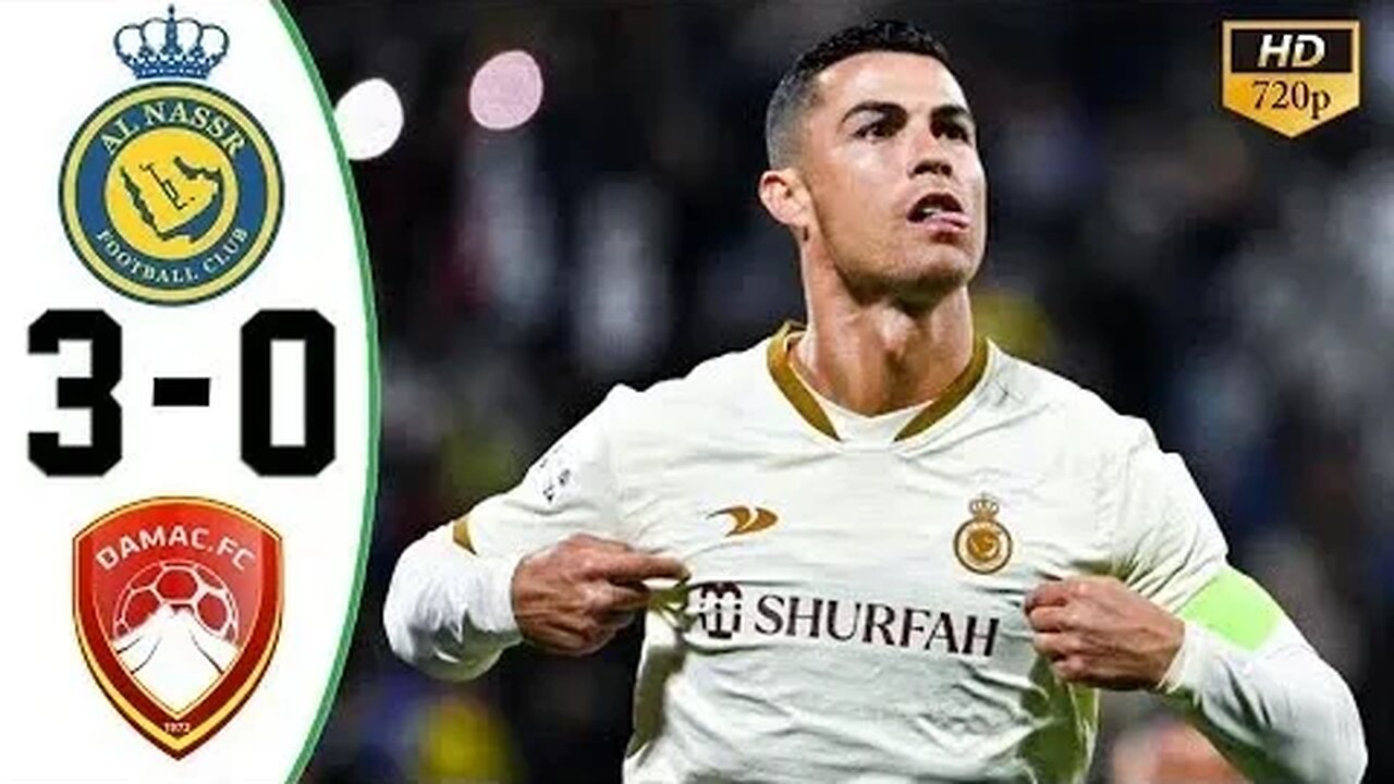 Cristiano Ronaldo Hat Trick 🔥 NASSR vs DAM 3 0 All Goals & Highlights 2023