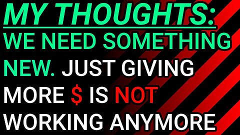 My Thoughts: “If Only We Gave More Money” Arguments Is Getting Old (It's Not That Simple)