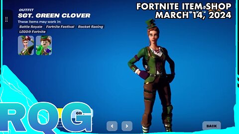 “NEW” JAM TRACKS & ST PATRICKS DAY STUFF! FORTNITE ITEM SHOP (March 14, 2024)