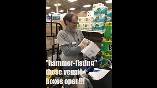 HAMMER-FISTING THOSE VEGGIE BOXES OPEN !!!