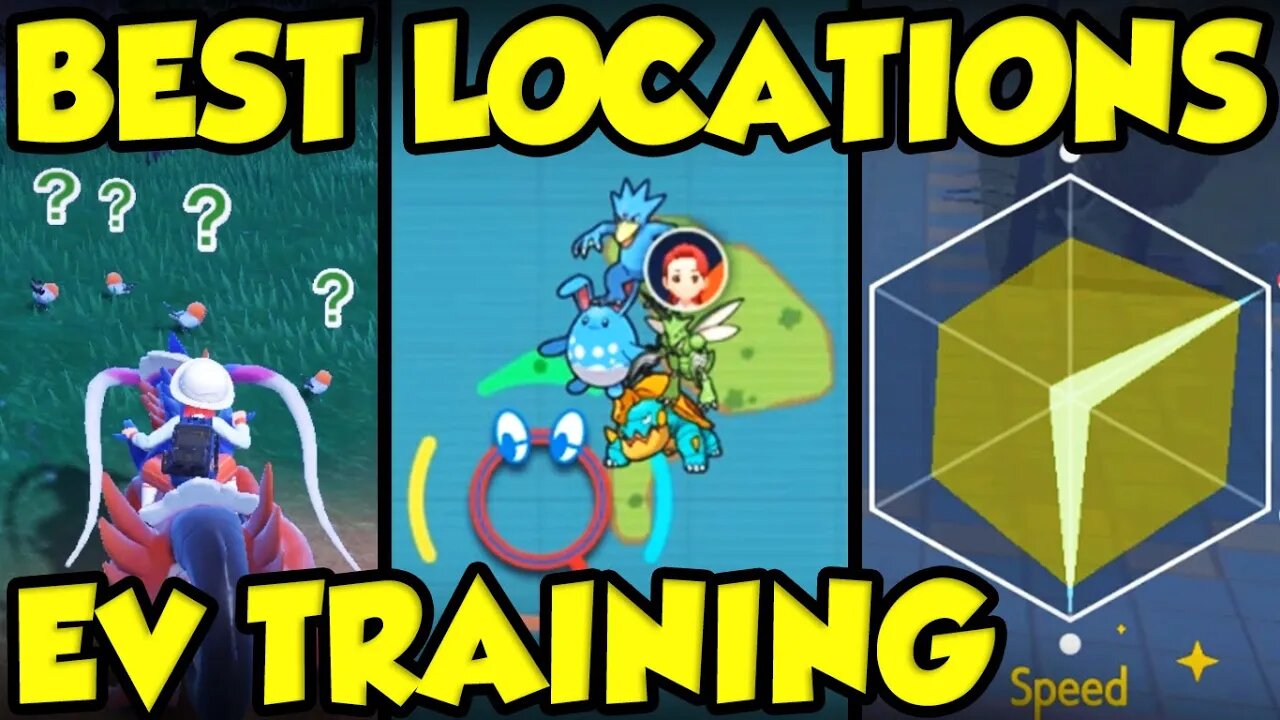 BEST EV TRAINING LOCATIONS IN POKEMON SCARLET AND VIOLET! Pokemon Scarlet and Violet EV Guide!