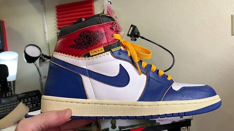 PerfectKicks.me UA REVIEW: AIR JORDAN 1 "UNION LA STORM BLUE" (4K)