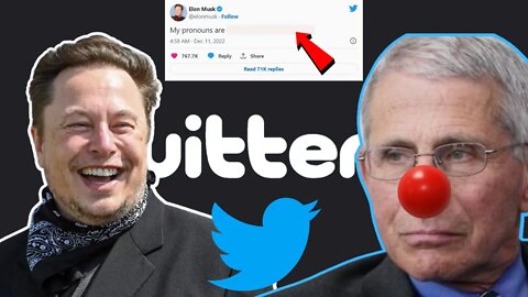 Elon Musk Announces His PRONOUNS On Twitter! Dr. Anthony Fauci & The WOKES Will Be FURIOUS!