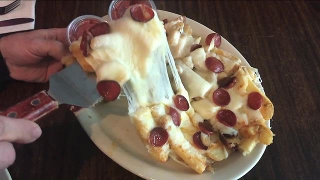 Craving pizza and a side fries? Presenting...Pizza Fries! (The Now)