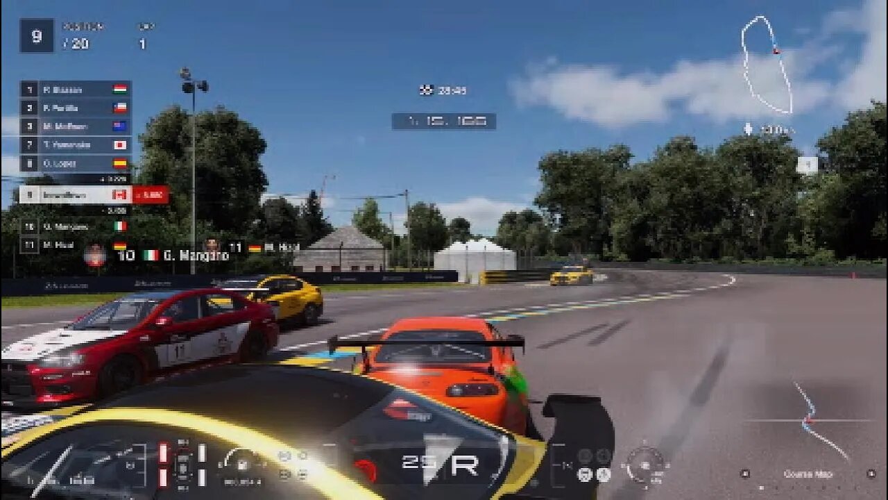 Test runs in the GT7-Supra RZ '97
