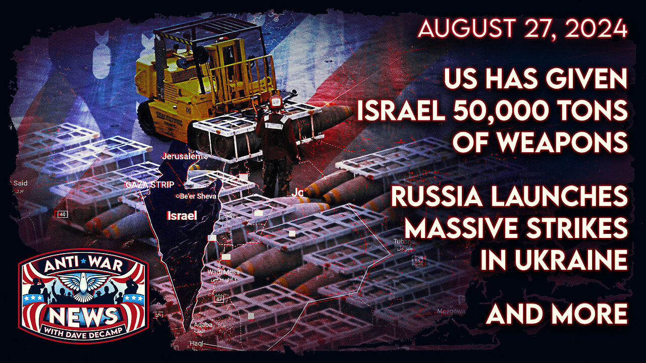 US Has Given Israel 50,000 Tons of Weapons, Russia Launches Massive Strikes in Ukraine, and More