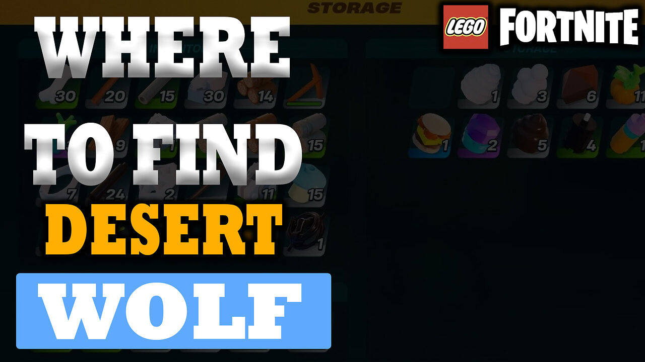 Where To Find Sand Wolves In LEGO Fortnite