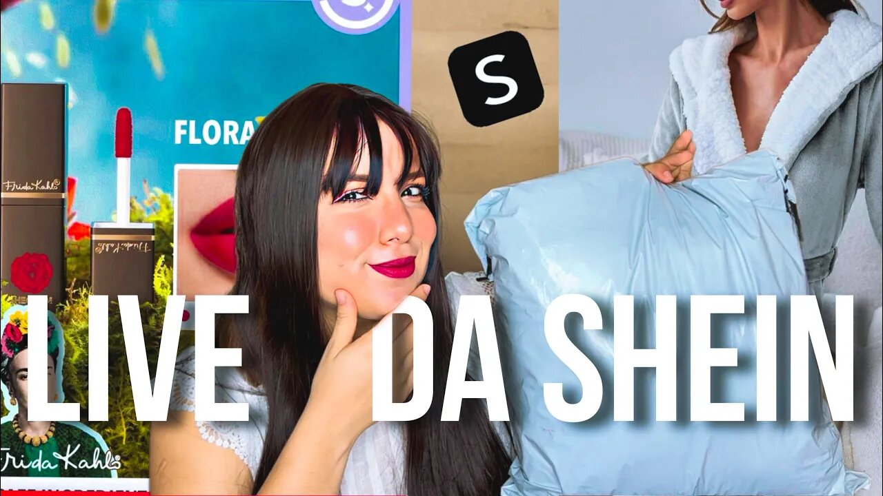 COMPRINHAS LIVE DA SHEIN: comprei acessórios, maquiagem, roupão, caneca holográfica furta cor e etc