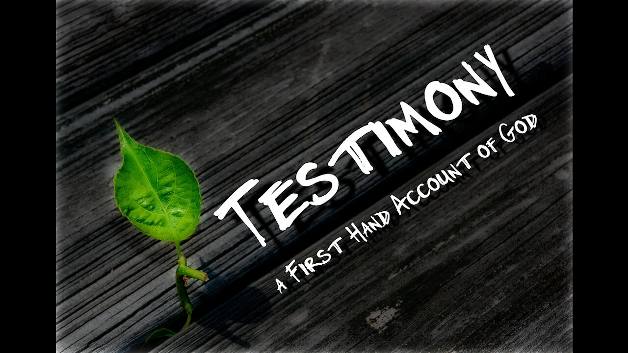 My Testimony Pt 2