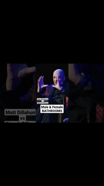 Testicles?... #mattdillahunty #dineshdsouza #womenswashroom #memsroom #transgender #politics #debate