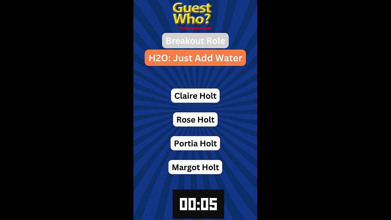 Guest Who #44 Quiz, Info, Facts and a Quote! | H2O: Just Add Water