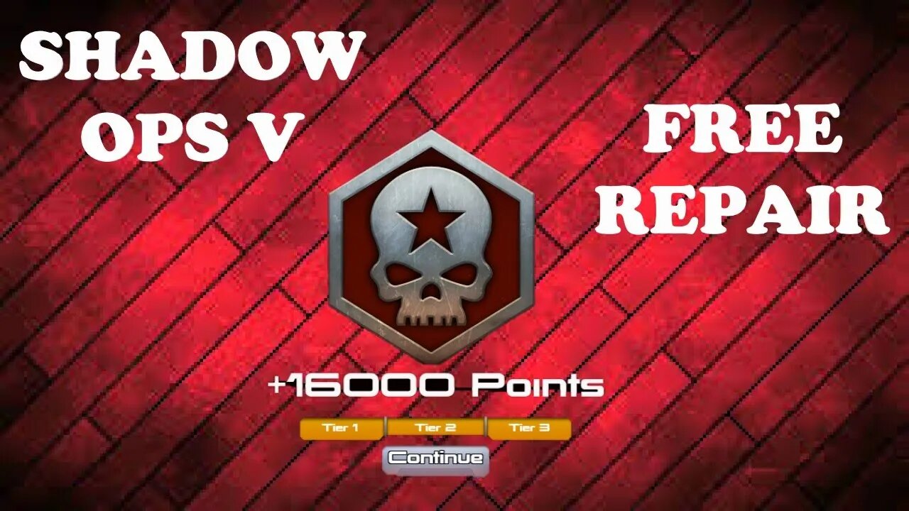 War Commander - Shadow Ops V (+16K) - Free Repair plus Tech parts