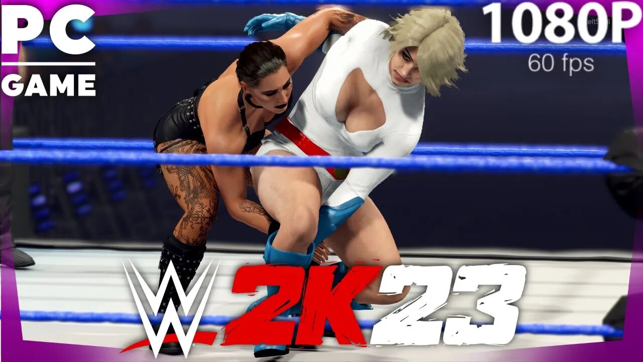 Power Girl vs. Rhea Ripley! - WWE 2K23: Extreme Rules Match