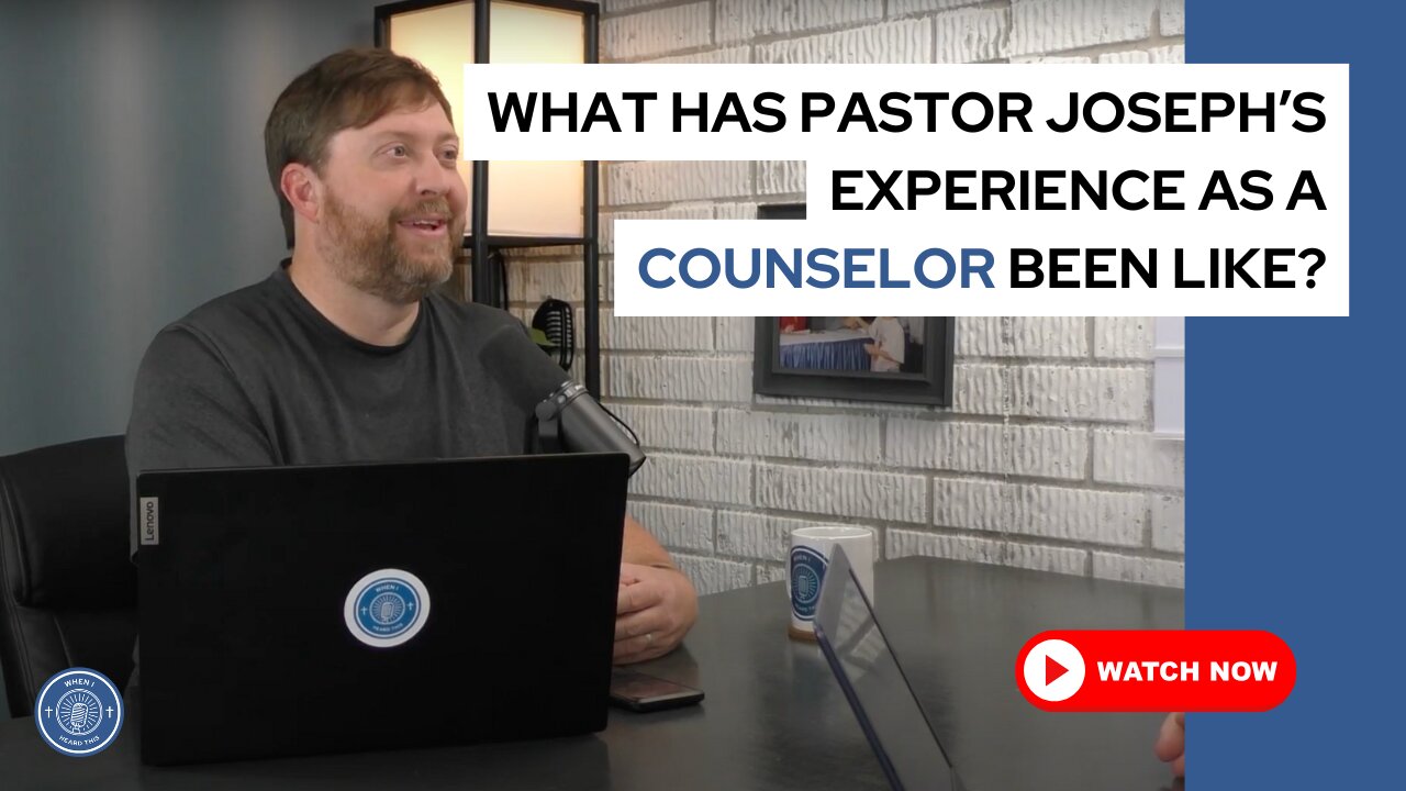 What has Pastor Joseph's experience as a counselor been like?