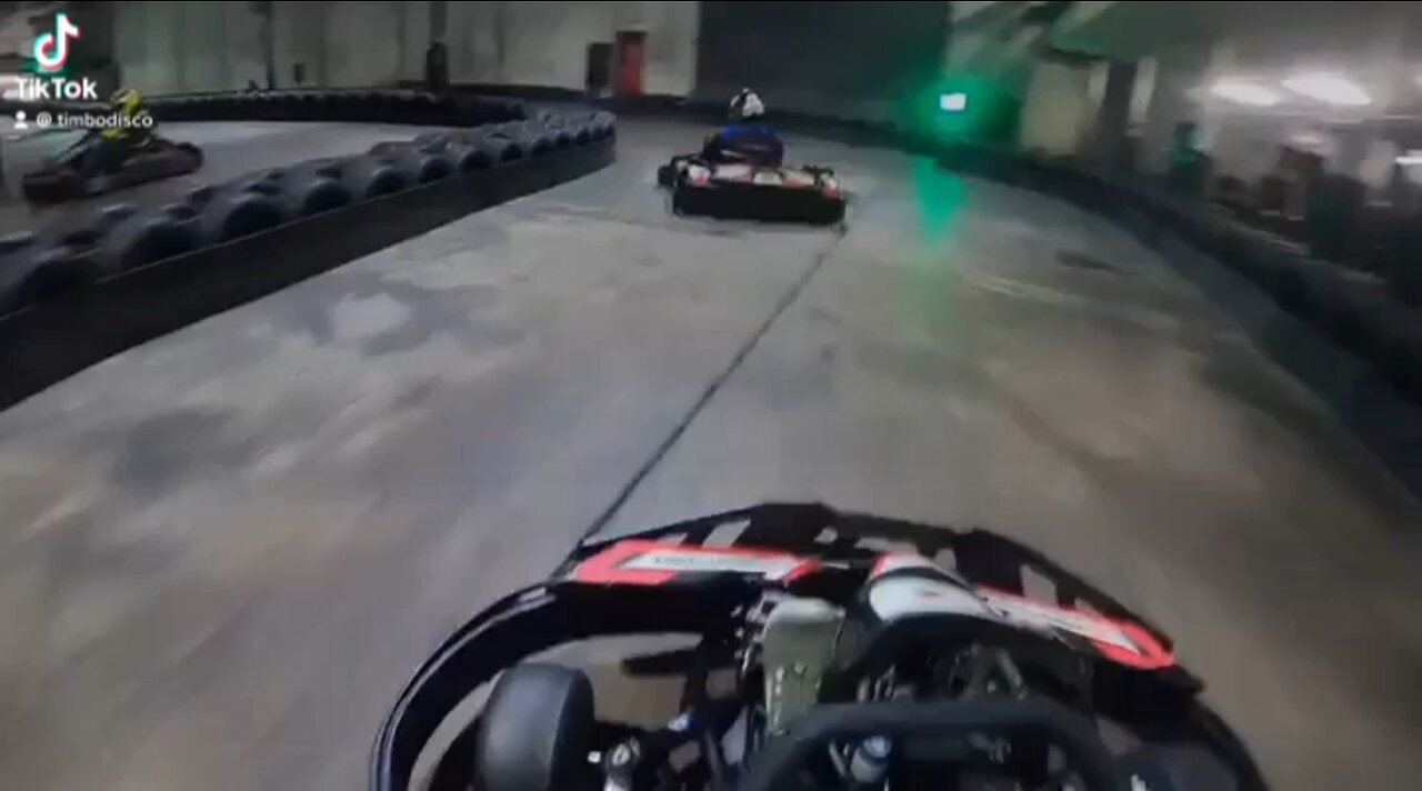 Huge pile up at British Indoor Karting Championship Qualifying!