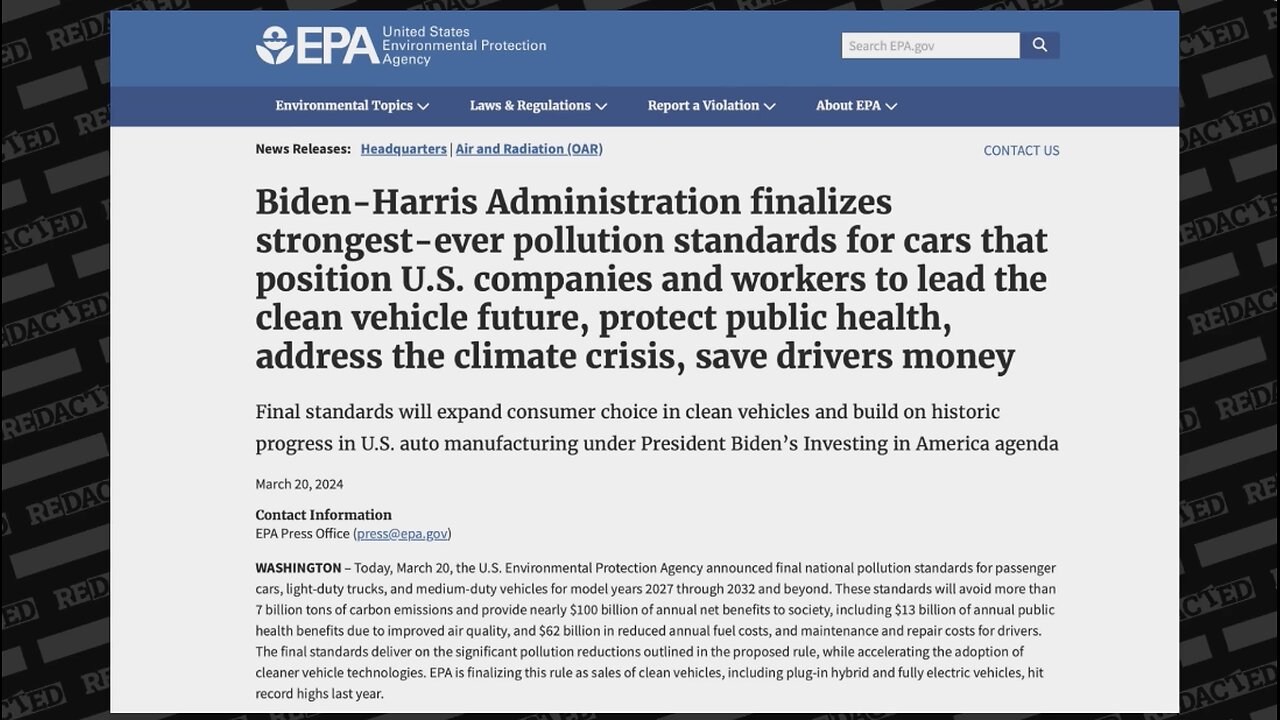 The Great ELECTRIC Car Coverup is entering DANGEROUS new territory Redacted with Clayton Morris