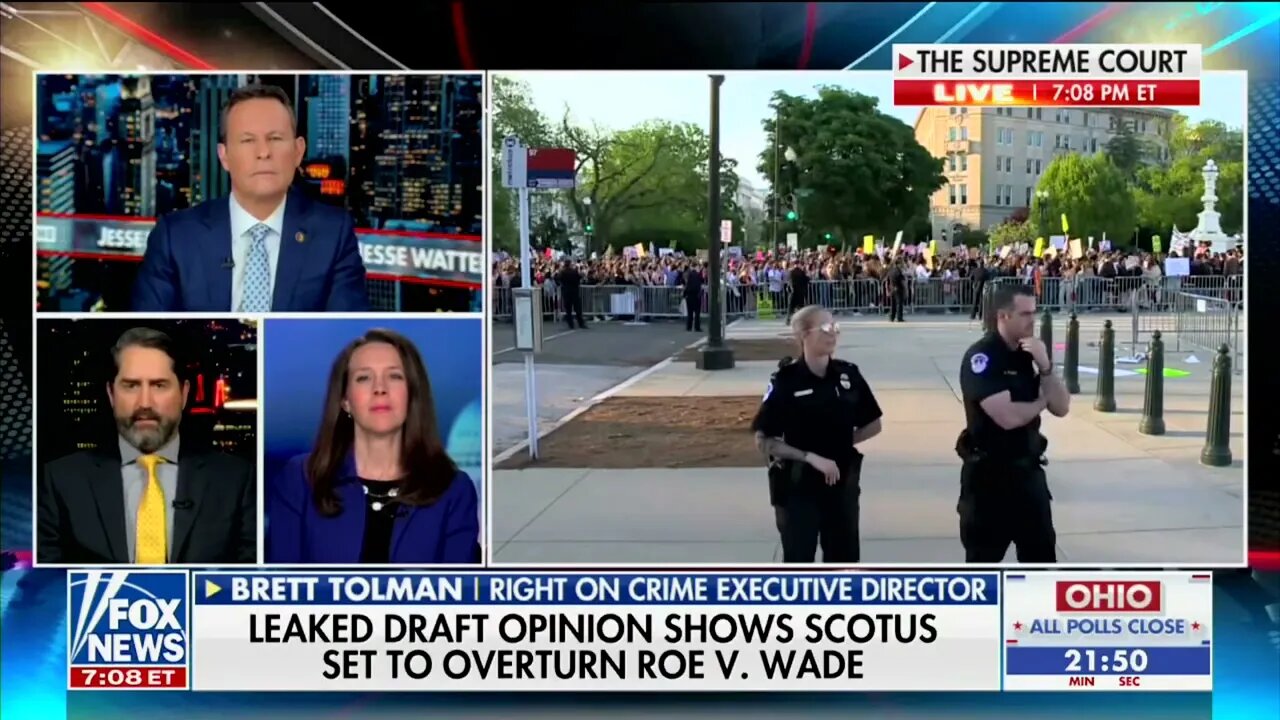 FoxNews Brian Kilmeade and Right On Crime Exec Dir Brett Tolman discuss SCOTUS leak