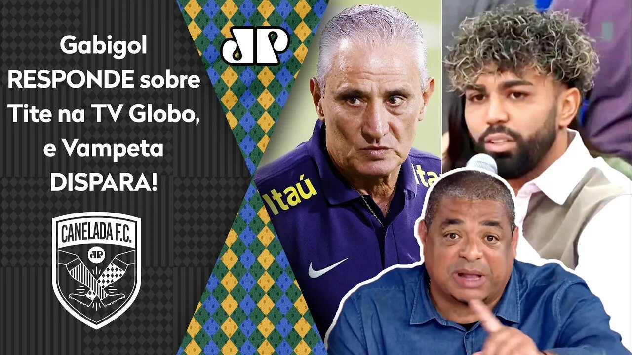 "ISSO É TUDO MENTIRA! O Gabigol NÃO..." Vampeta DISPARA após RESPOSTA sobre Tite na TV Globo!