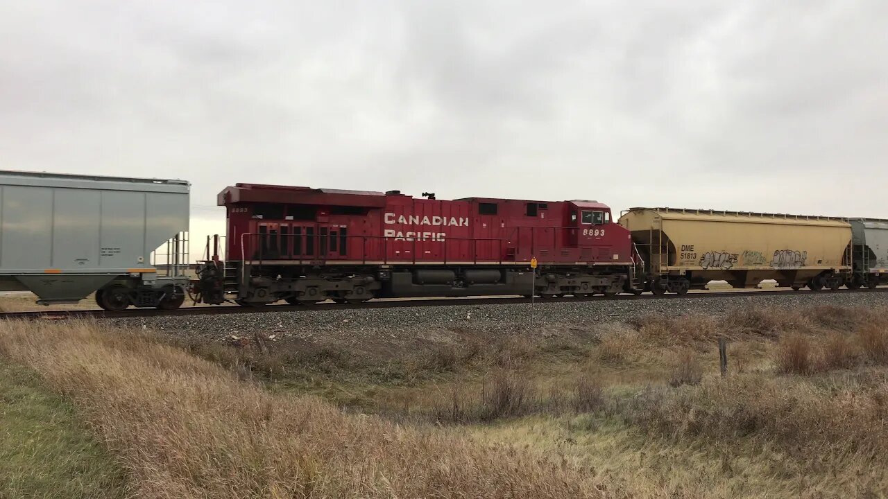 Northbound Grain North of Crossfield