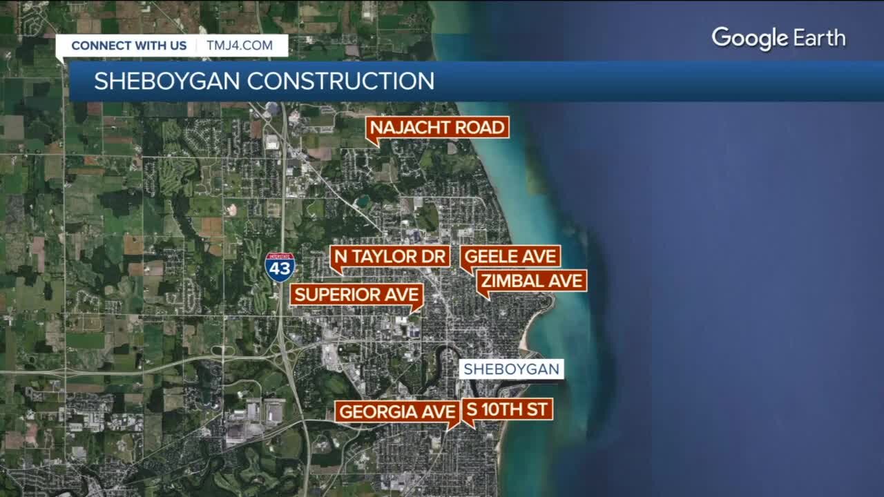 Multiple construction projects taking place in Sheboygan