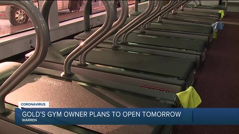 Gold's gym owner plans to open Friday despite state orders