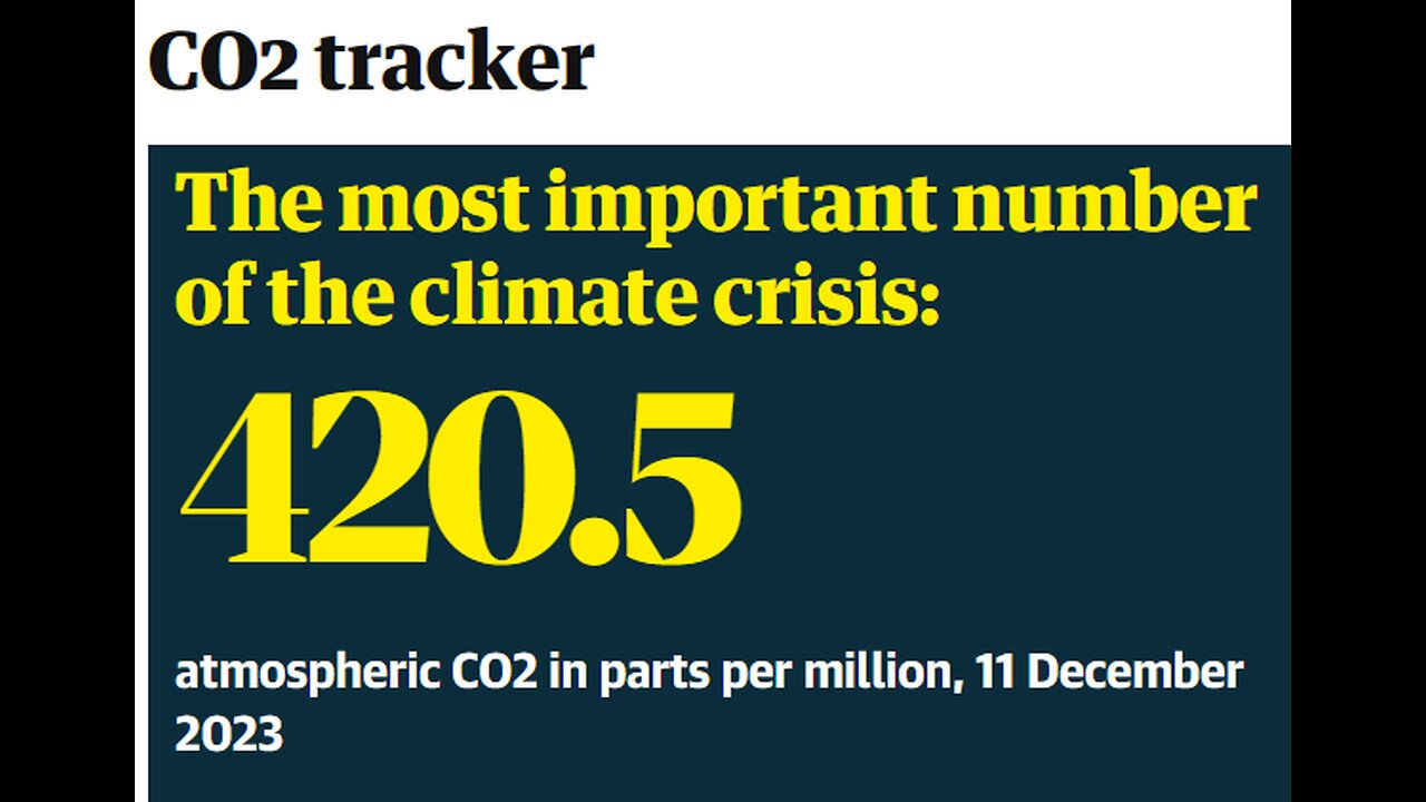 BILL McKIBBEN & HIS 35O.org & ALL ENVIR VOICES ARE SO INCOMPETENT CO2 PARTS PER MIL IS 420.5