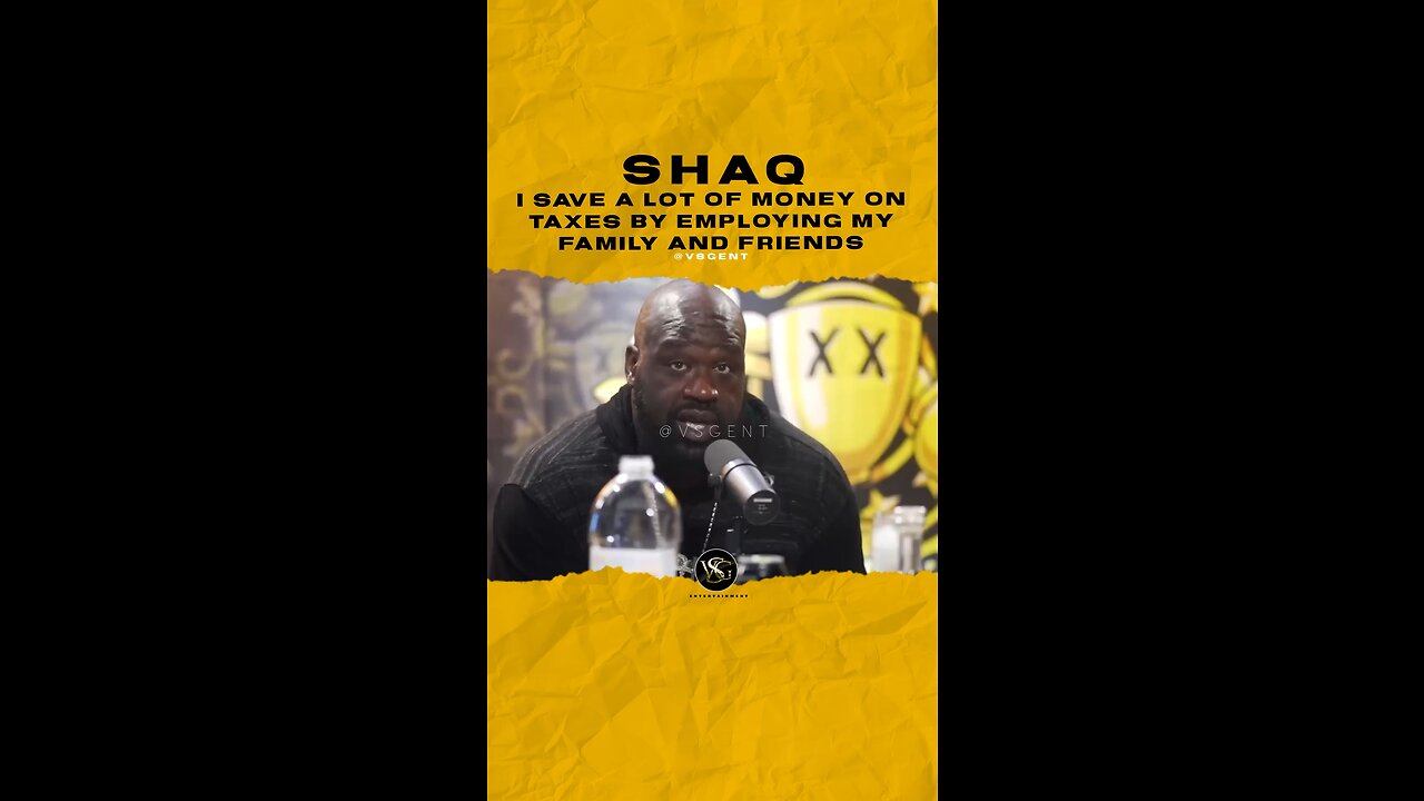 #shaq I save a lot of money on taxes by employing my family and friends. 🎥 @drinkchamps