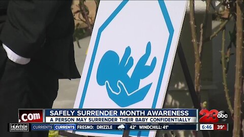 Safely Surrender Month Awareness: A person may surrender their baby confidentially