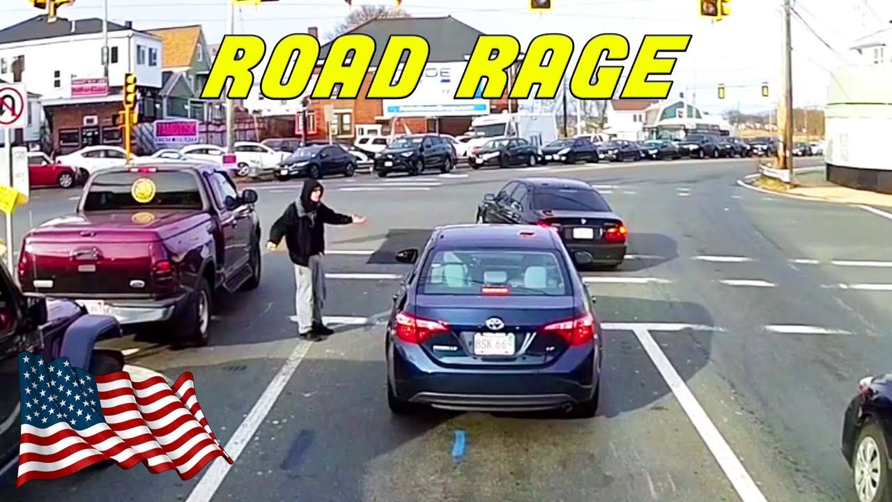 A Day in The Life of an American Truck Driver - Road Rage, Brake Check, Car Crash, Instant Karma USA