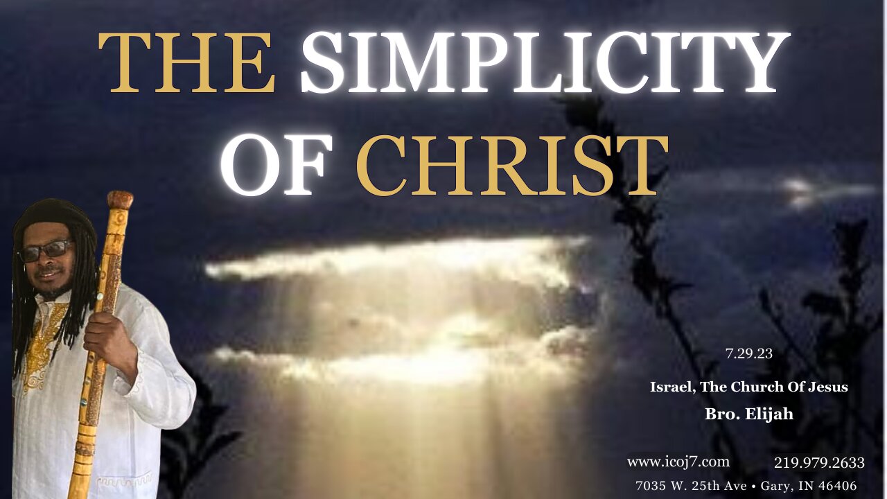 THE SIMPLICITY OF CHRIST