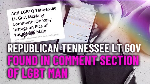 Republican Tennessee Lt Gov Found In Comment Section Of LGBT Man