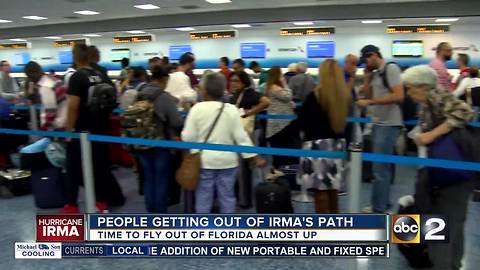 Some fleeing Hurricane Irma arrive in Baltimore