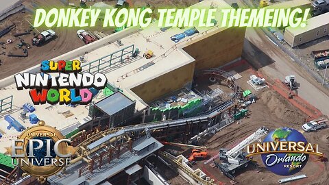 Donkey Kong Coaster Has Theming! | Epic Universe Construction Update | Universal Orlando Resort!