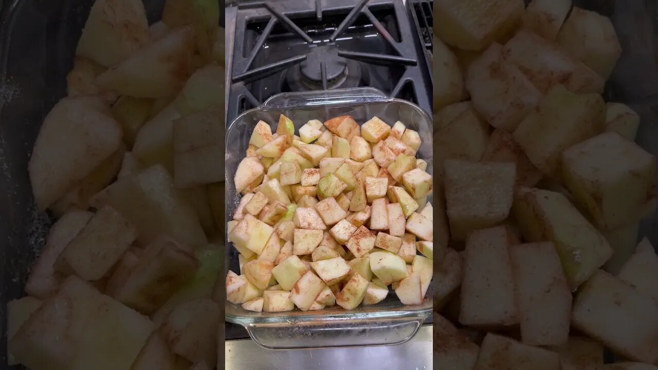 Got to use those apples off the apple tree before they go bad. #applecrisp ￼