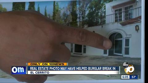 Real estate photo may have helped burglar