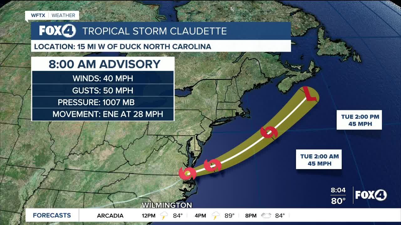 Claudette regains tropical storm status