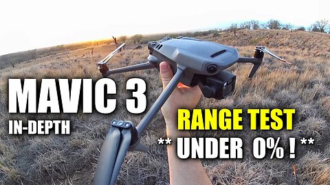 DJI Mavic 3 RANGE TEST to BELOW 0% - How Far Will it Go? This is Unbelievable!!