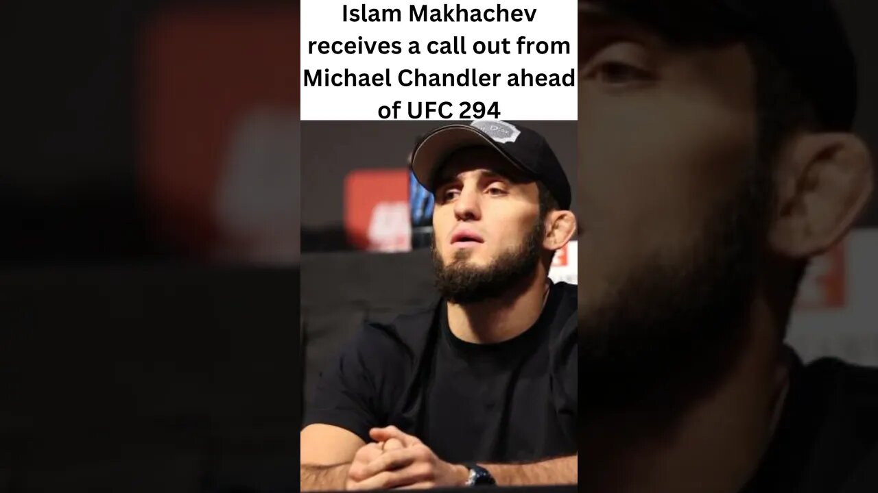 Michael Chandler promotes his next UFC title bout with Islam Makhachev. #shorts