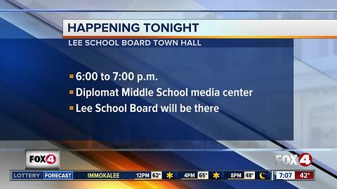 Lee County School Board meeting with parents