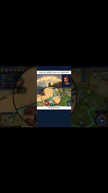 #oneturnadaychallenge #civ6 – Turn 41 - PREPARE FOR WAR! #shorts